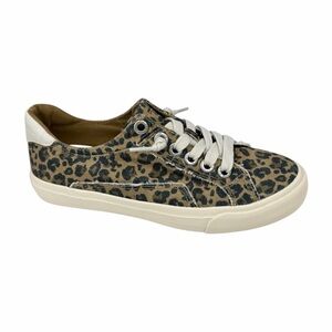 Blowfish Malibu Women's Martina Too Lace Up Lace Up Sneakers Tan Black Canvas 7M